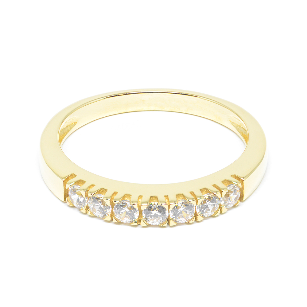 Δαχτυλίδι εντυπωσιακό σειρέ από κίτρινο χρυσό 14k