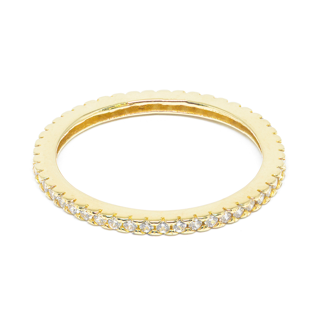 Δαχτυλίδι εντυπωσιακό σειρέ από κίτρινο χρυσό 14k