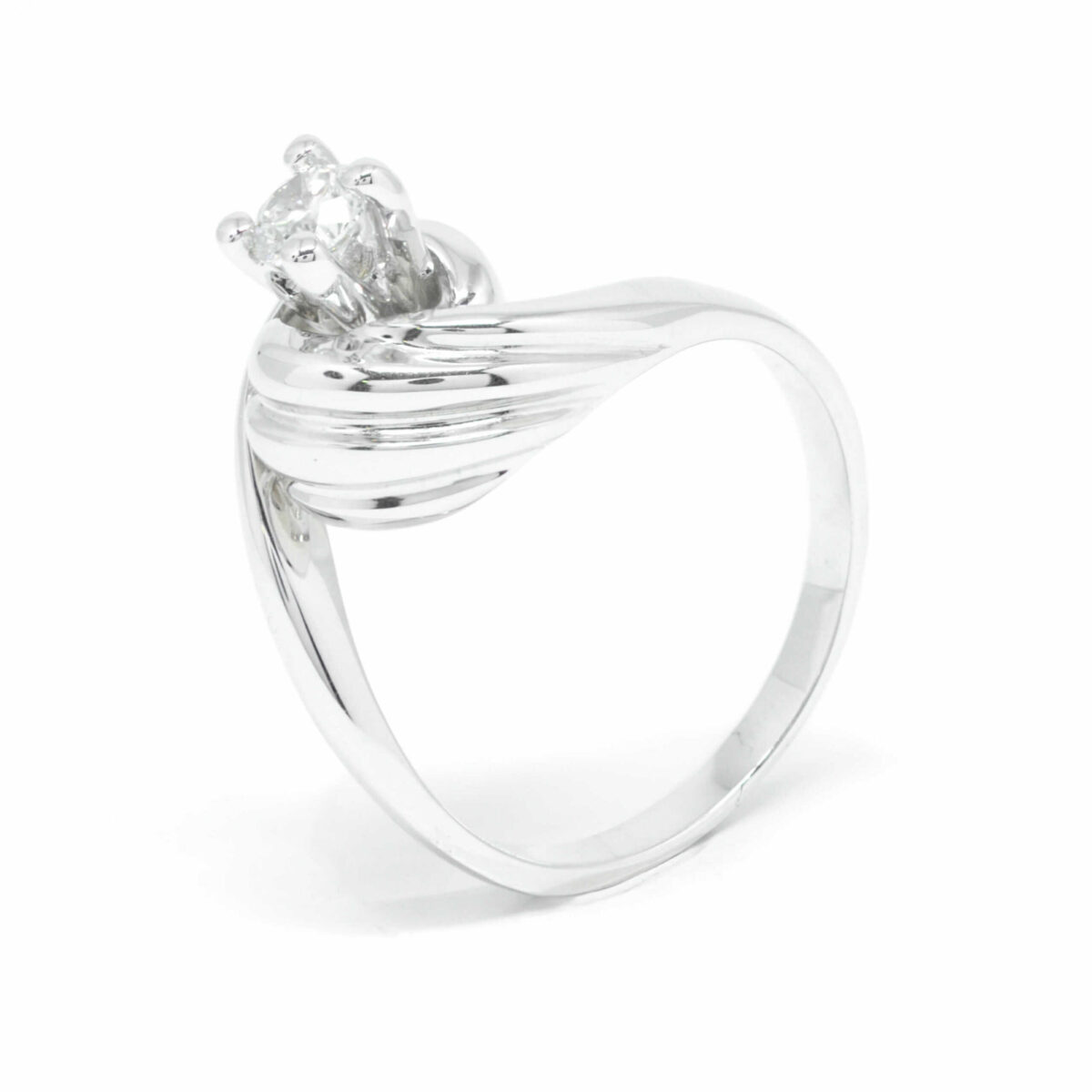 Δαχτυλίδι χρυσό με διαμάντια  Κ18