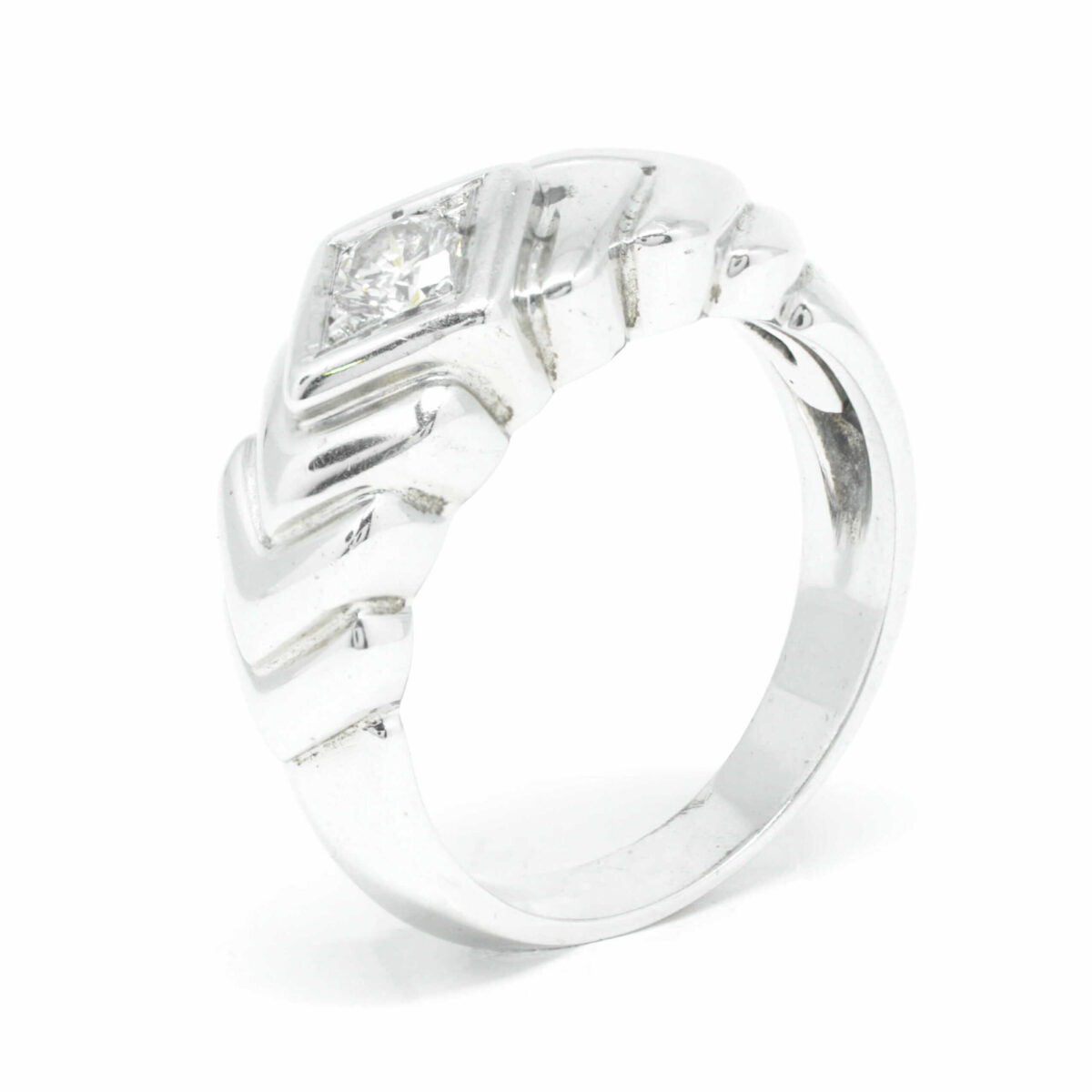 Δαχτυλίδι χρυσό με διαμάντια  Κ18