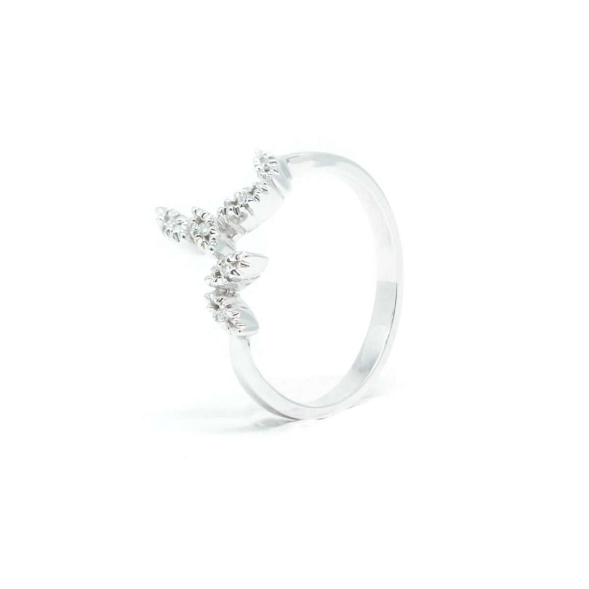 Δαχτυλίδι χρυσό με διαμάντια  Κ18