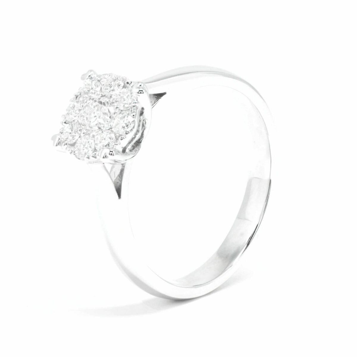 Δαχτυλίδι χρυσό με διαμάντια  Κ18