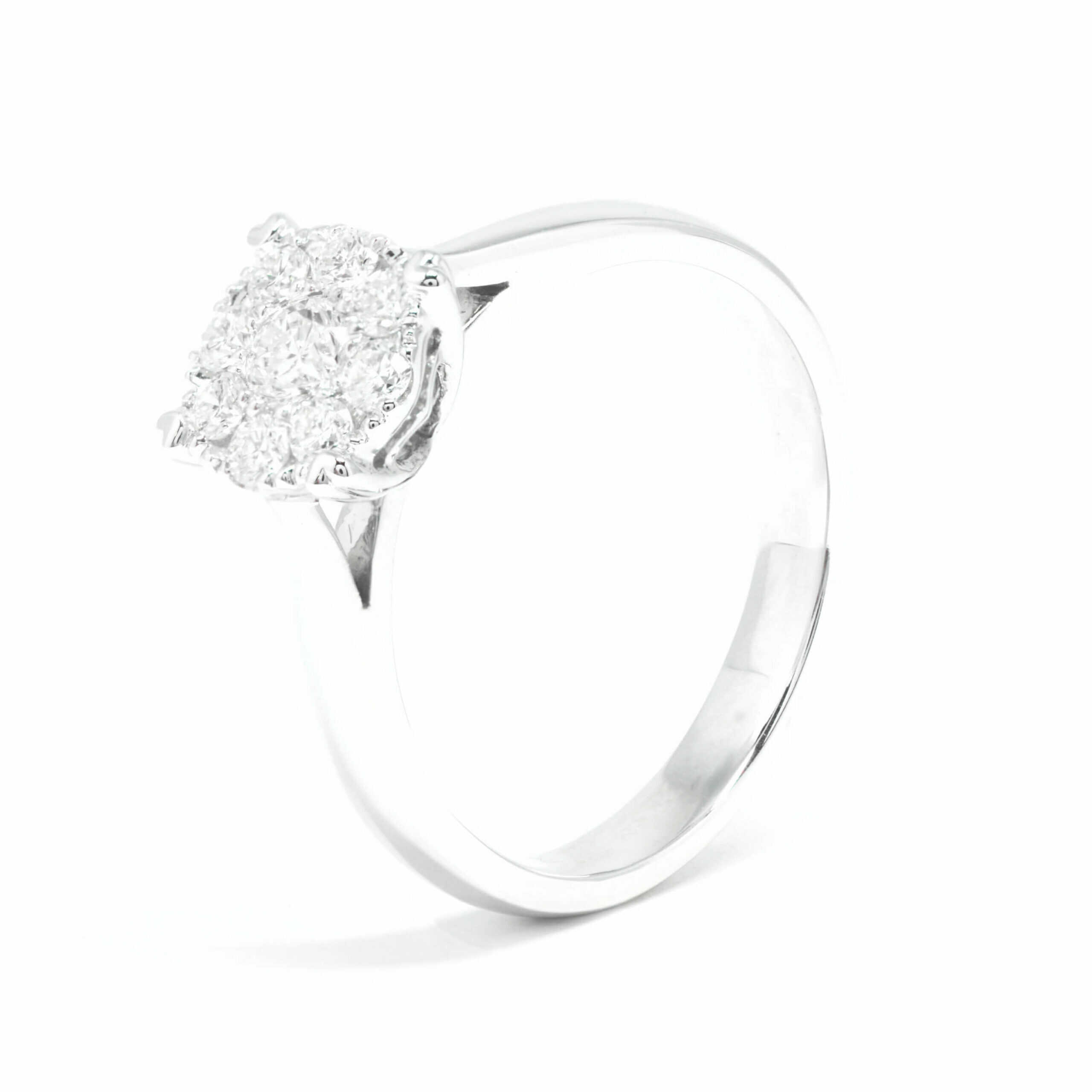 Δαχτυλίδι χρυσό με διαμάντια Κ18