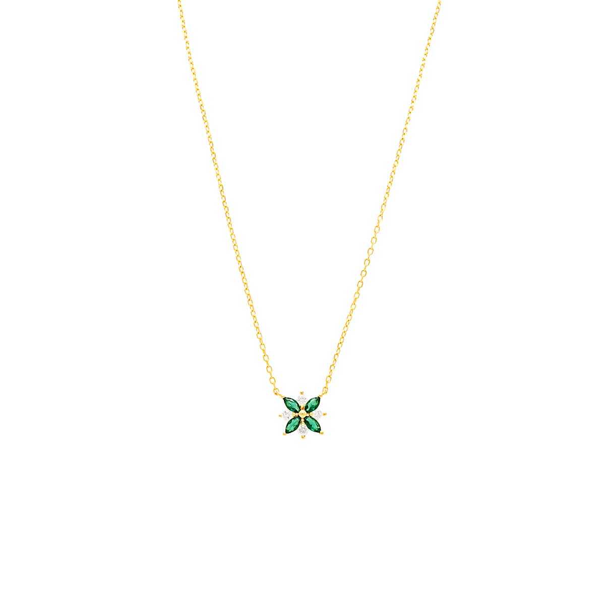 Κολλιέ Χρυσό με crystal swarofski