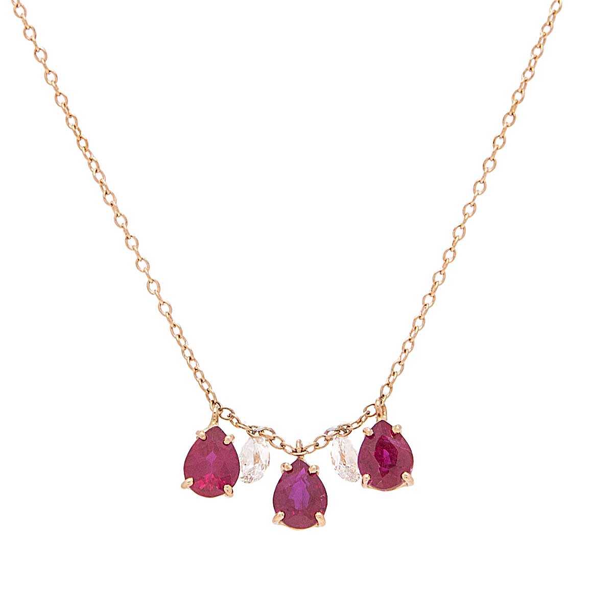 Κολλιέ με διαμάντια Κ18