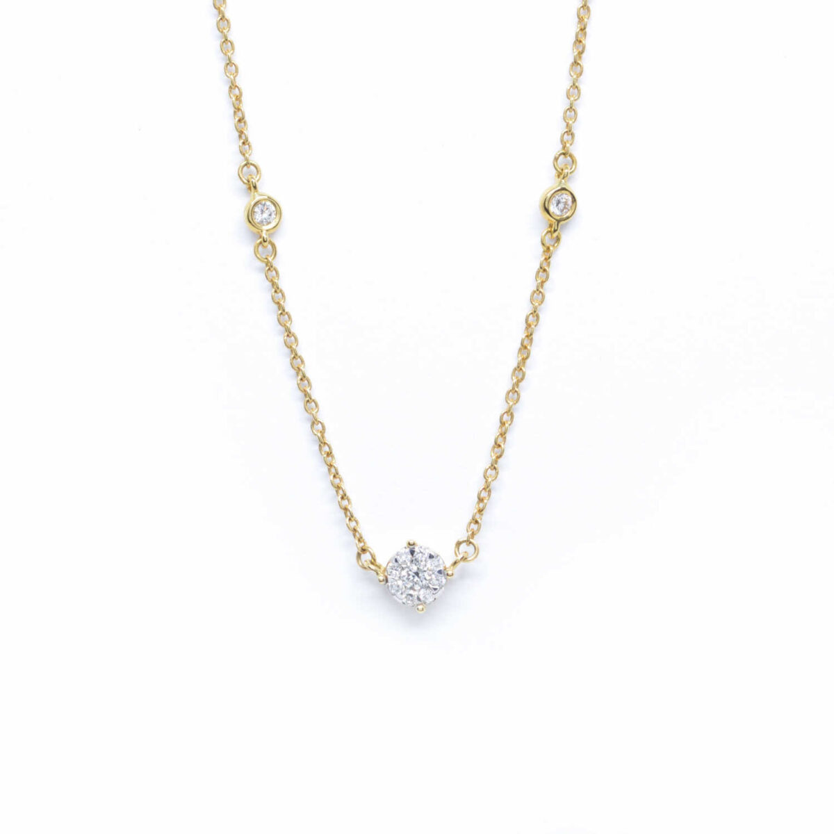 Κολλιέ με διαμάντια Κ18