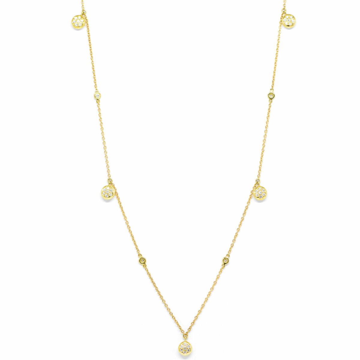 Κολλιέ με διαμάντια Κ18