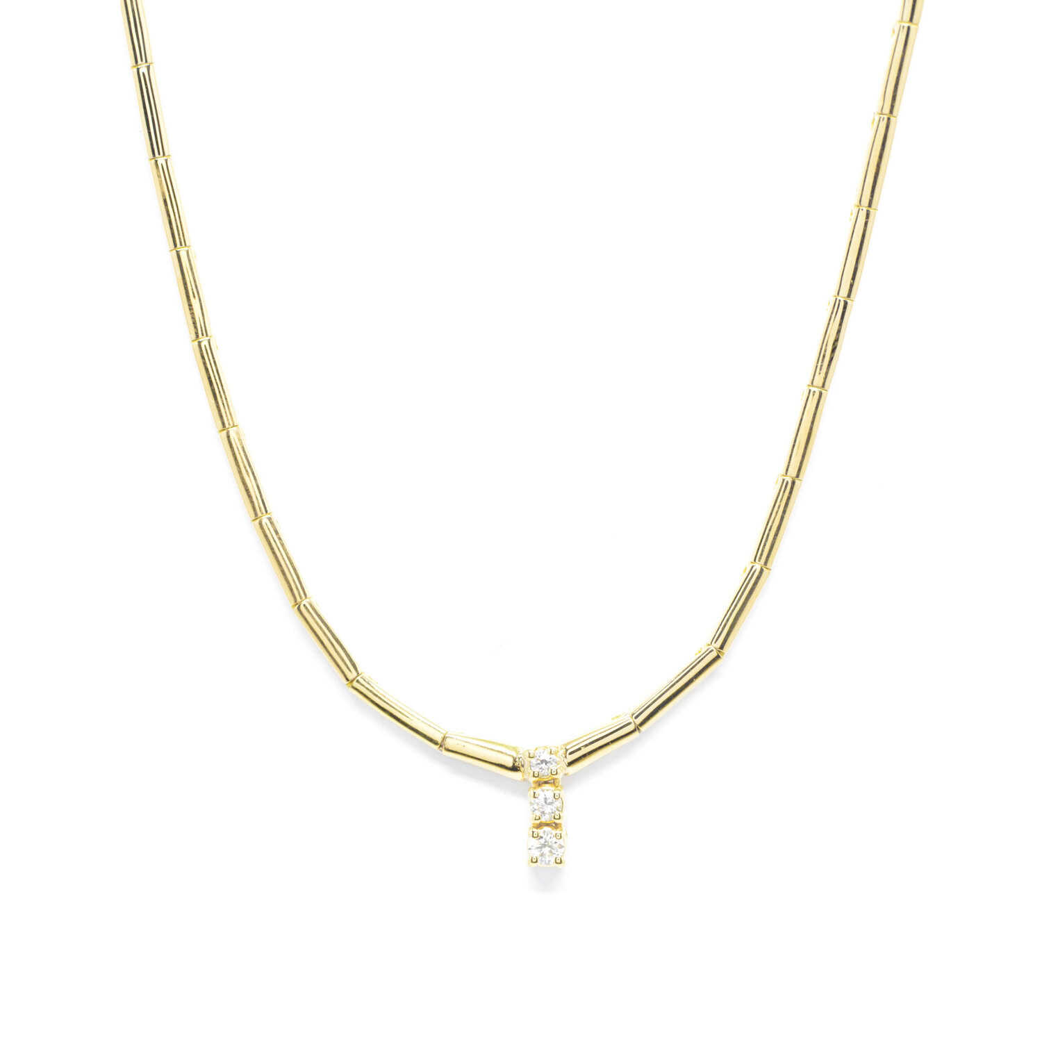 Κολλιέ με διαμάντια Κ18