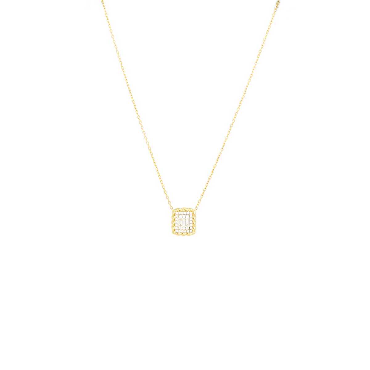 Κολλιέ με διαμάντια Κ18