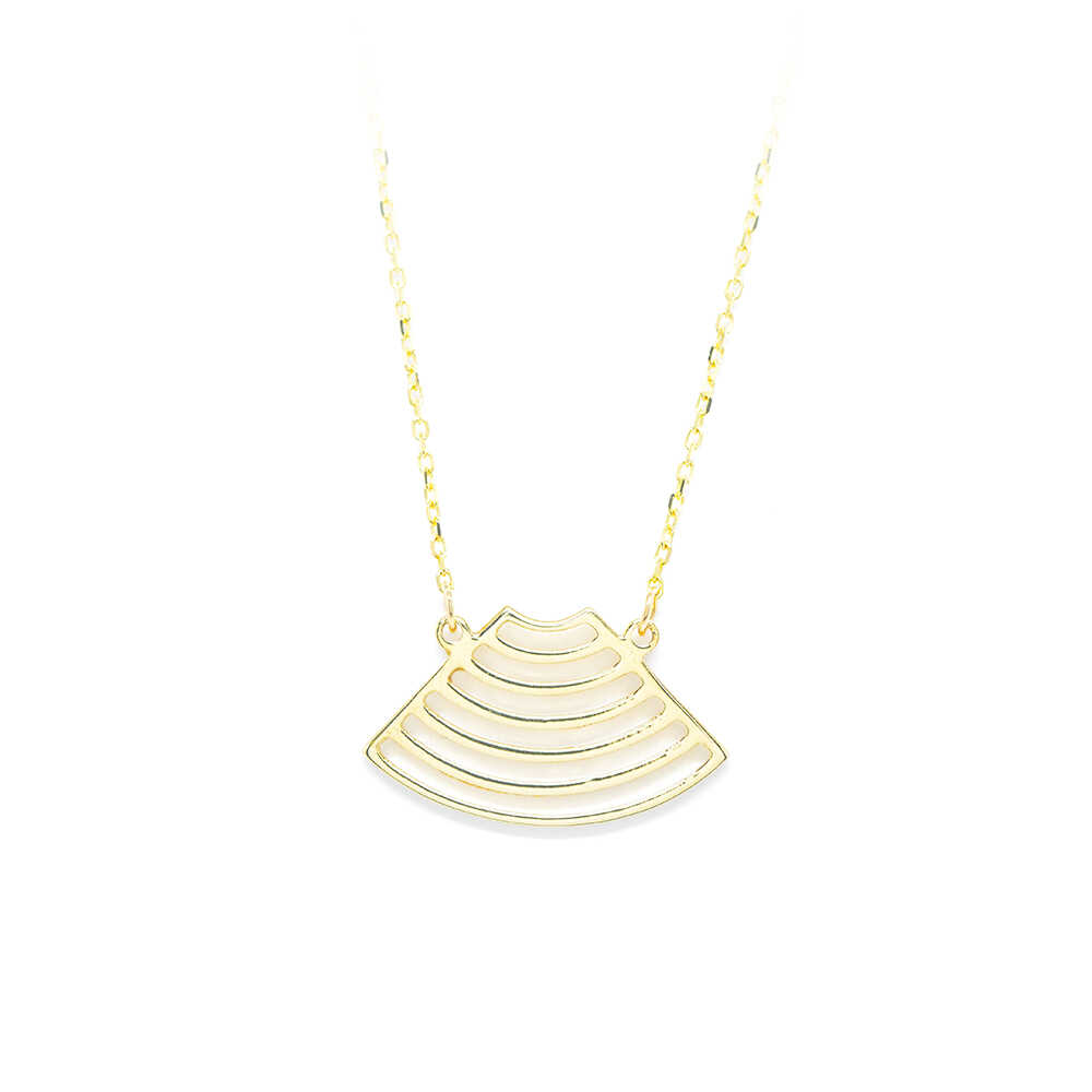 Κολλιέ μοντέρνο από κίτρινο χρυσό 14k