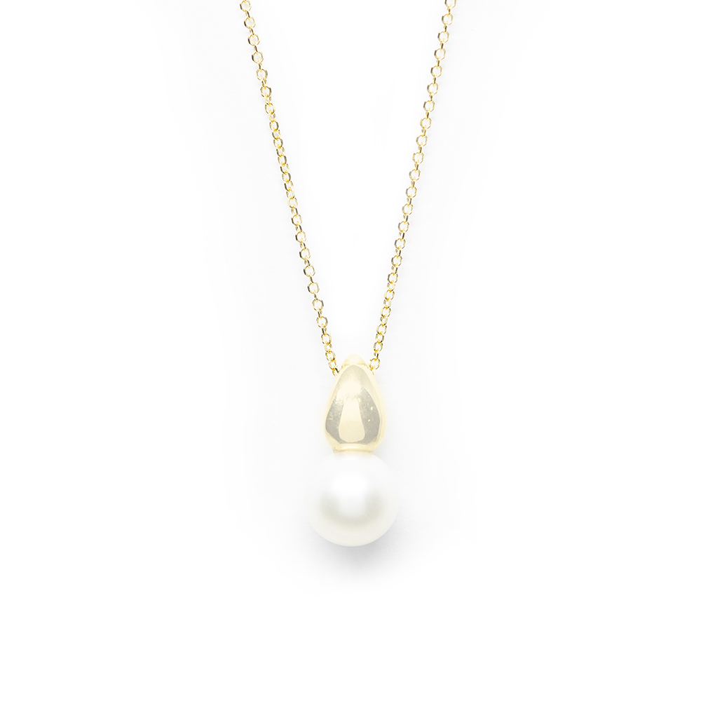 Κολλιέ από χρυσό 14k με υπέροχο μαργαριτάρι