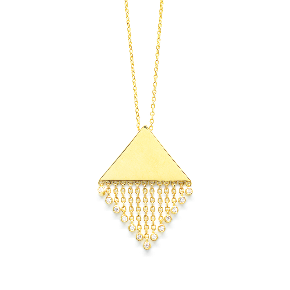 Κολλιέ "fringes" εντυπωσιακά  με διαμάντια