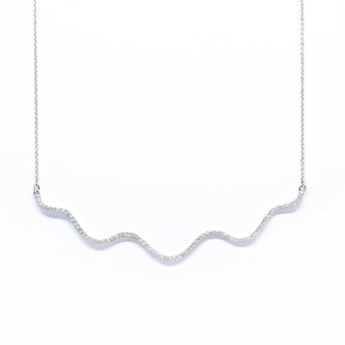 Κολλιέ με διαμάντια Κ18
