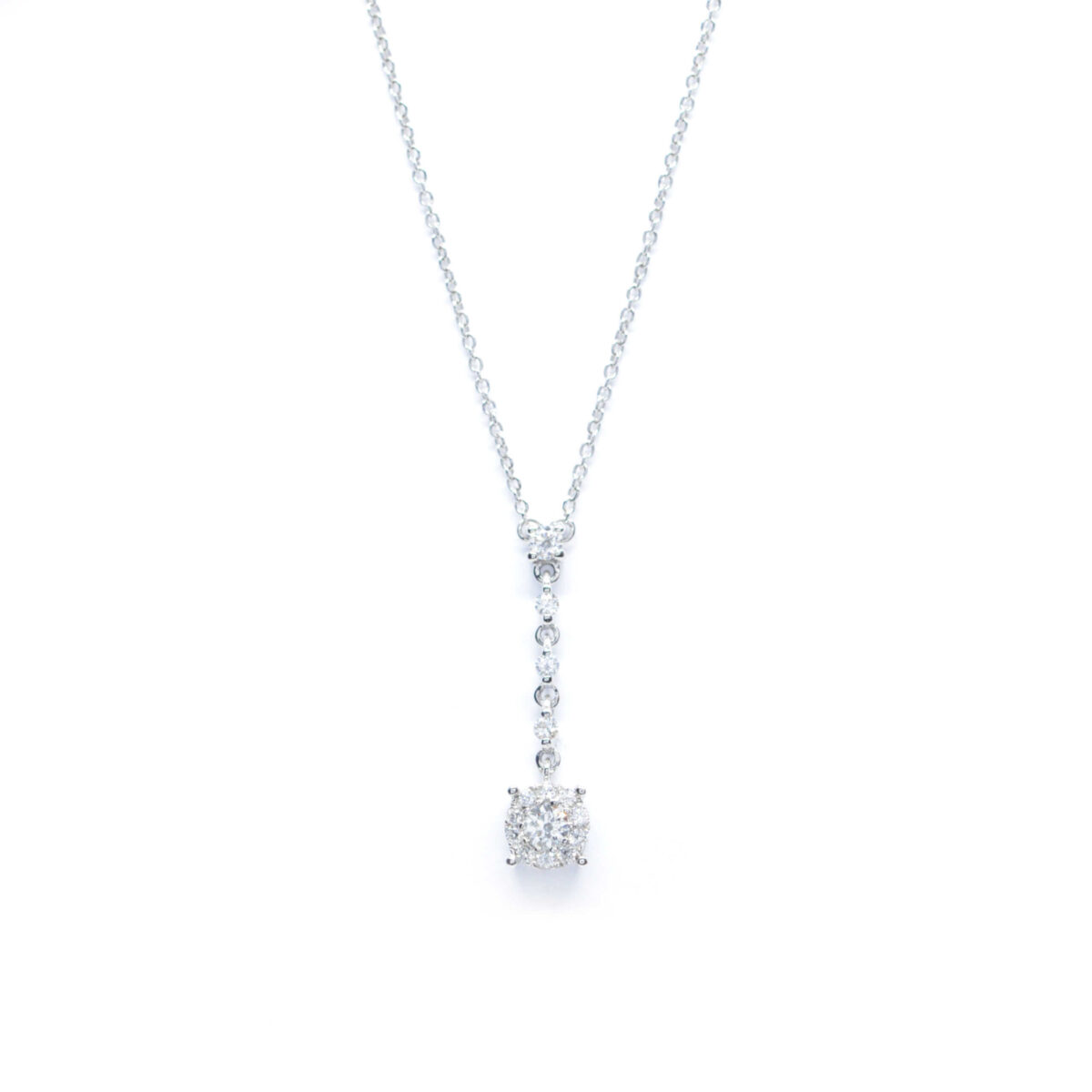 Κολλιέ με διαμάντια Κ18