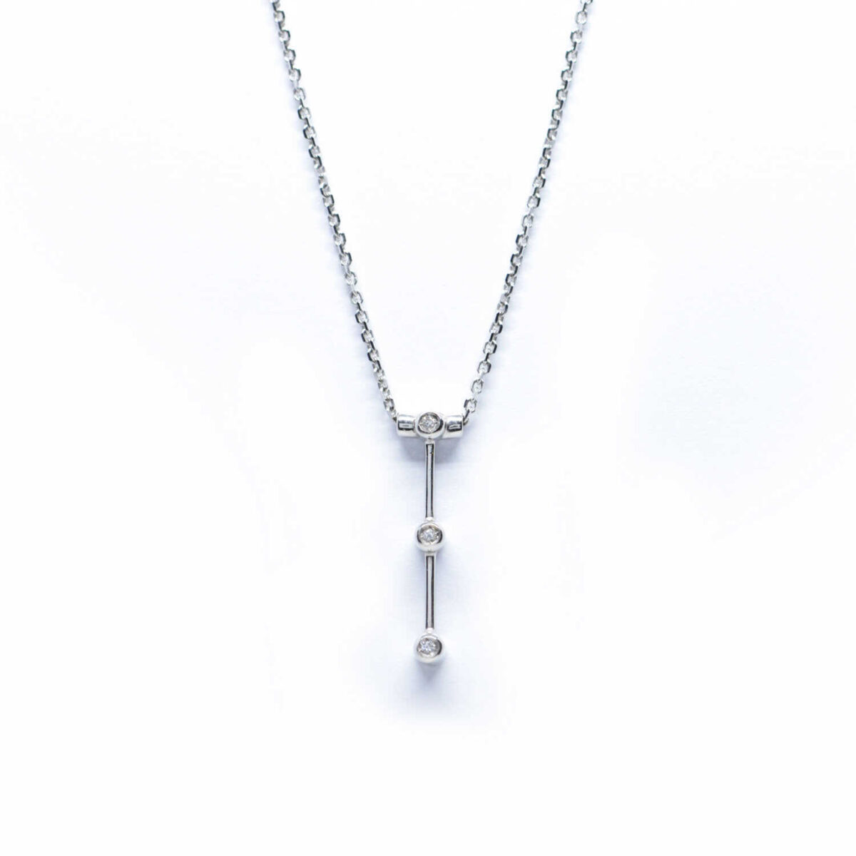 Κολλιέ με διαμάντια Κ18