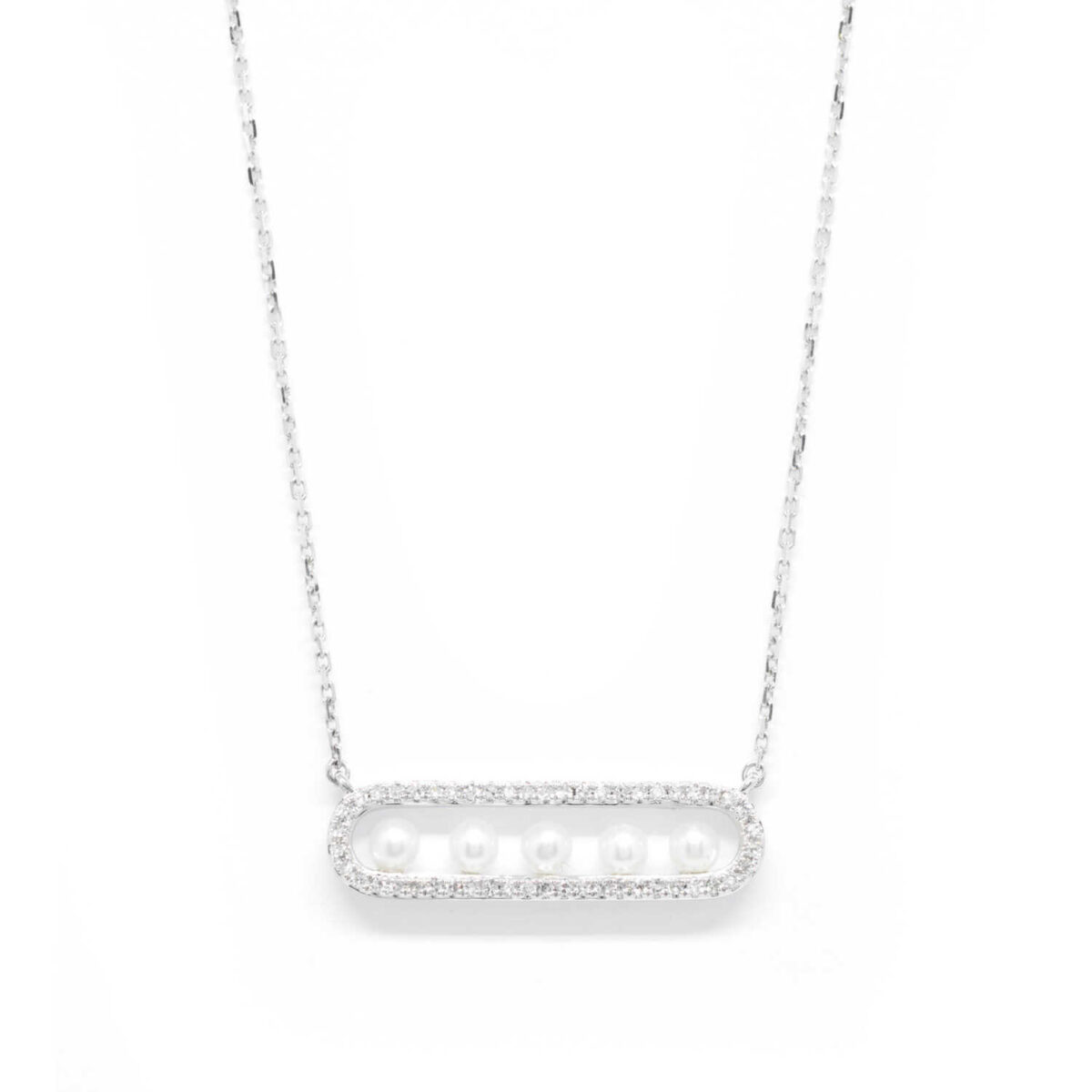 Κολλιέ με διαμάντια Κ18