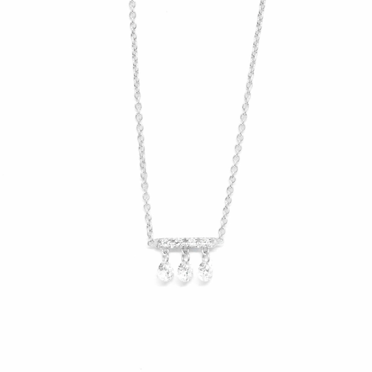 Κολλιέ μοντέρνο με διαμάντια Κ18