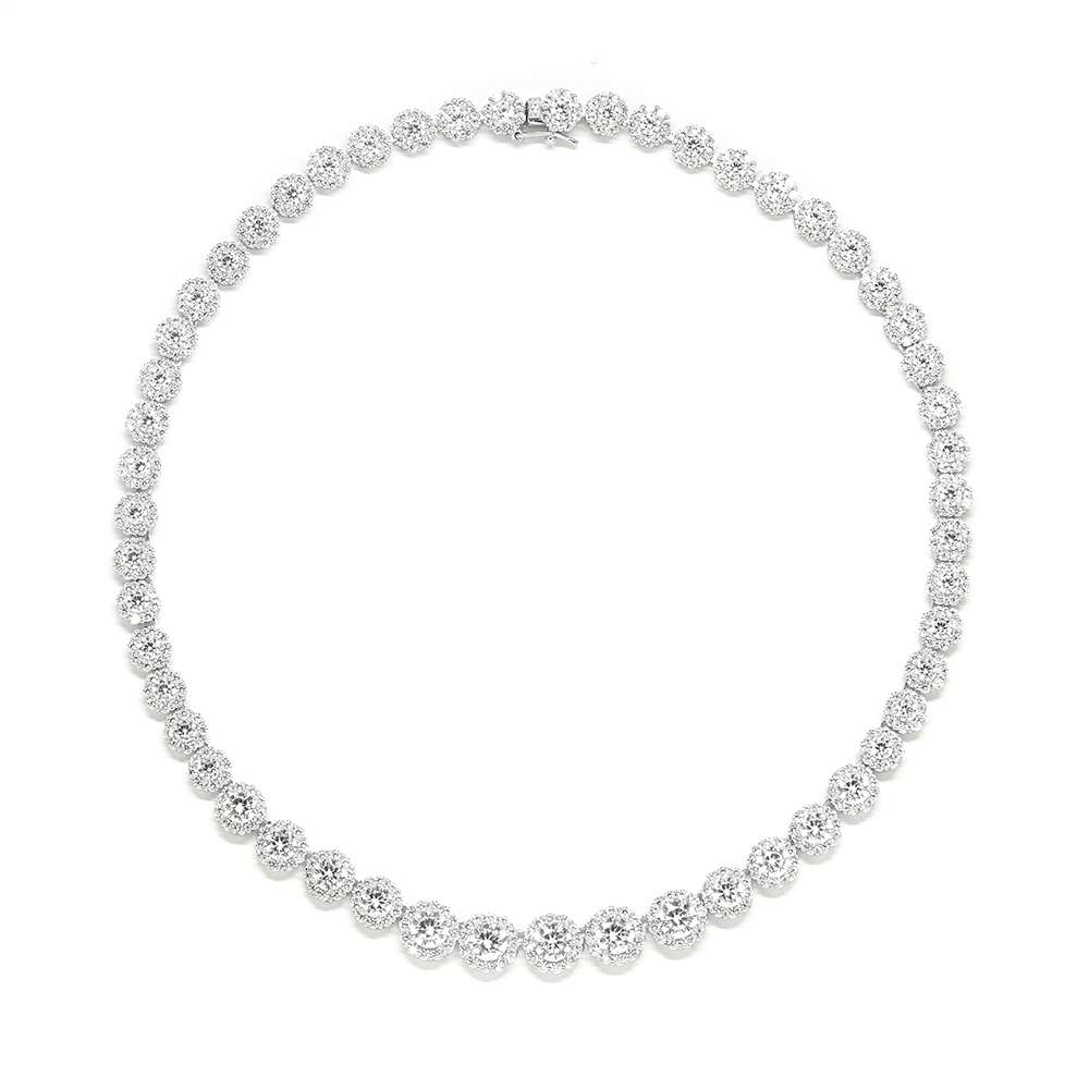 Κολλιέ Ασημένιο Tennis luxury