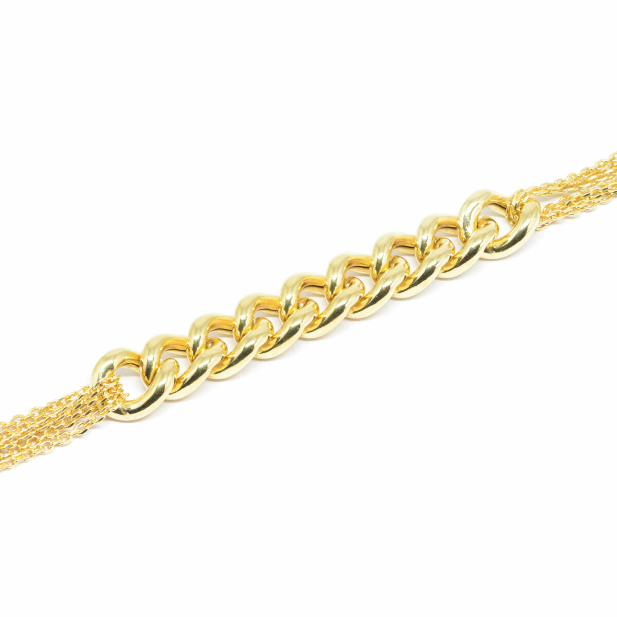 Βραχιόλι ασημένιο με ορυκτές πέτρες