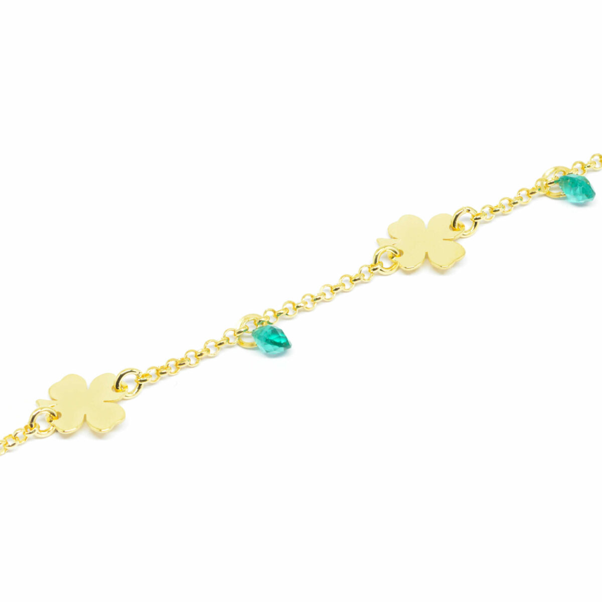 Βραχιόλι ασημένιο με ορυκτές πέτρες