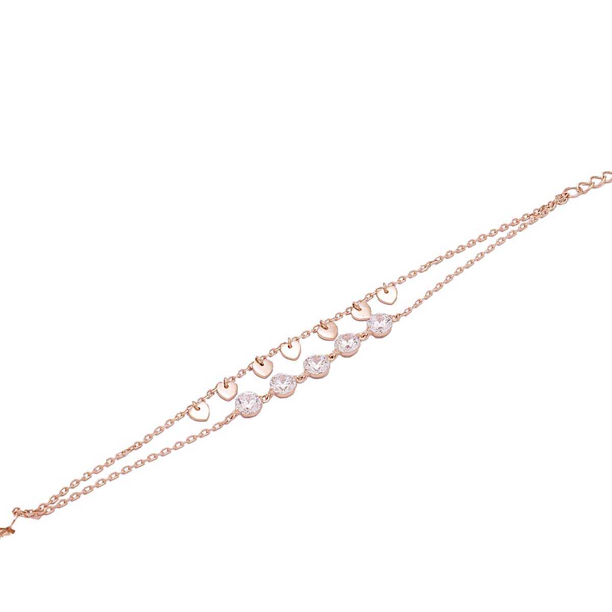 Βραχιόλι ασημένιο με ορυκτές πέτρες