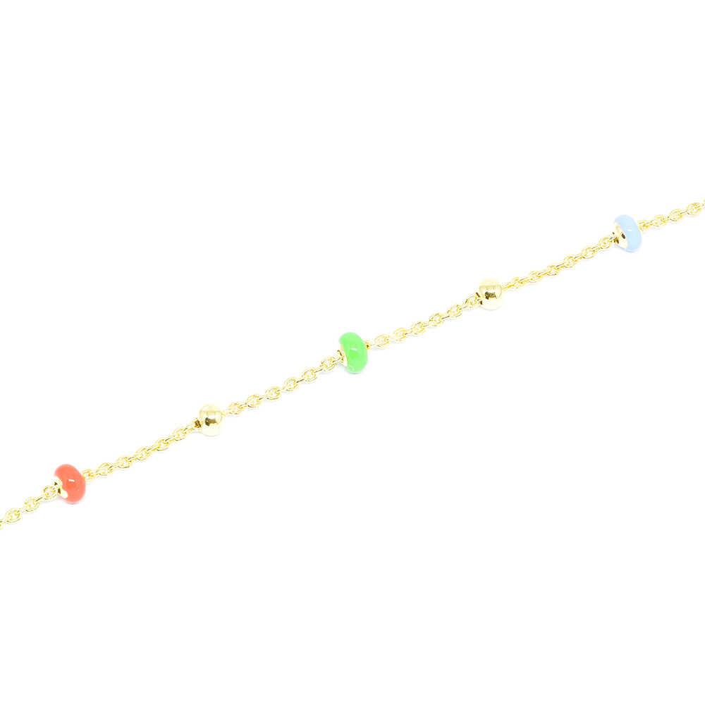 Βραχιόλι Χρυσό μοντέρνο με σμάλτο