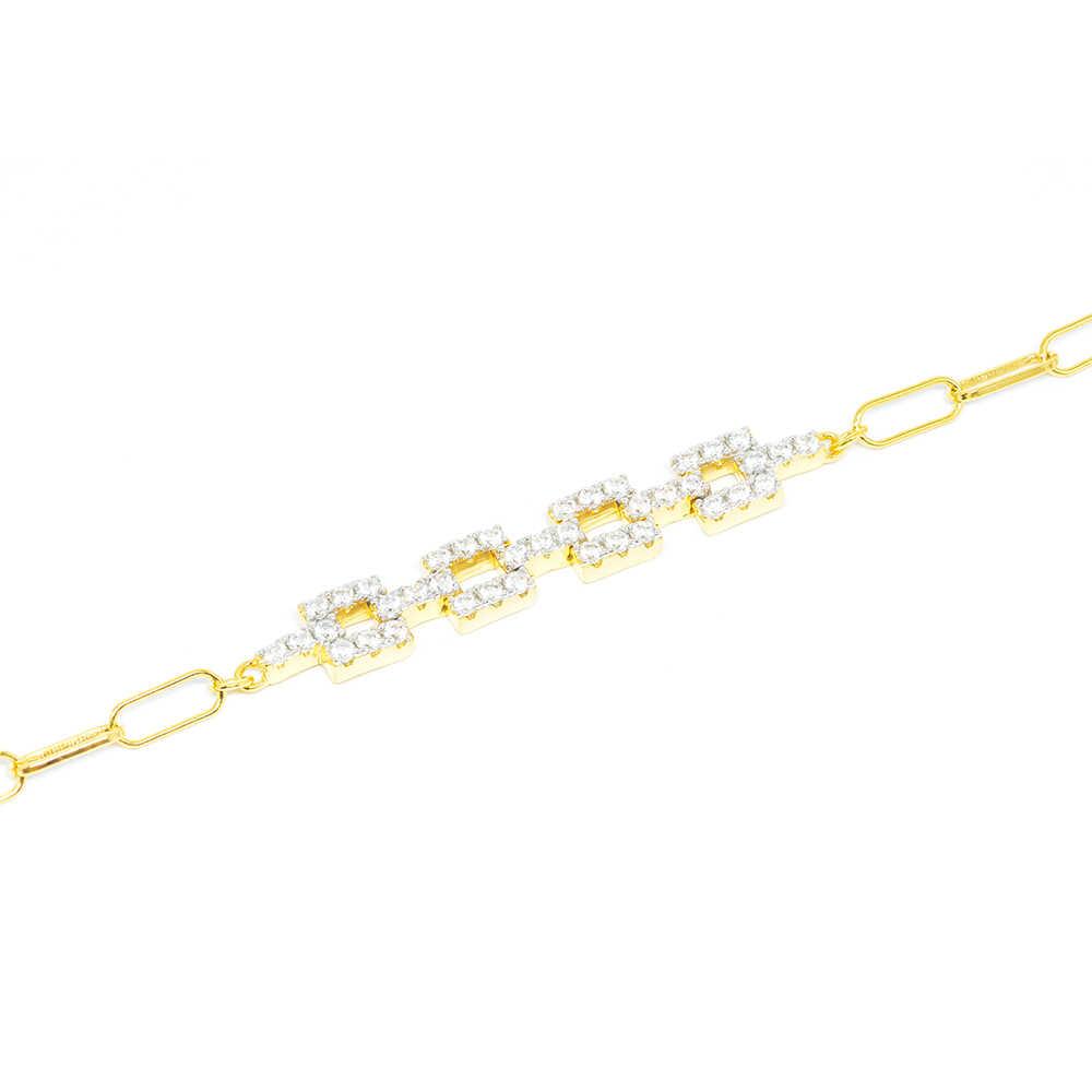 Βραχιόλι Χρυσό μοντέρνο με κρίκους