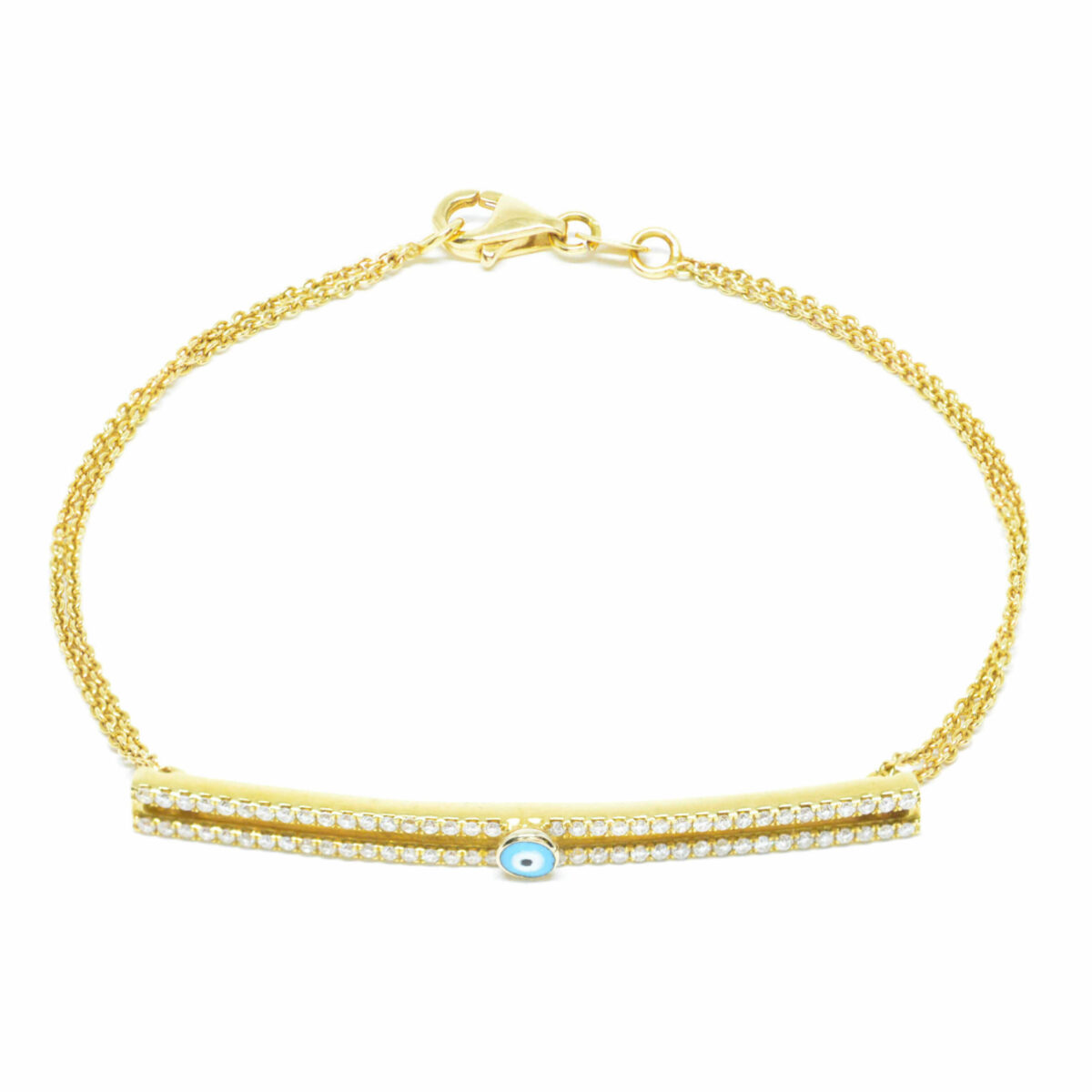 Βραχιόλι με πολύτιμες πέτρες K18