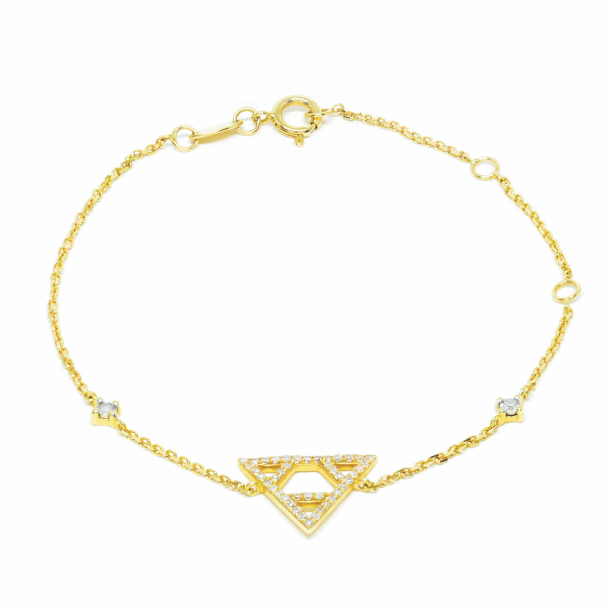 Βραχιόλι με πολύτιμες πέτρες K18