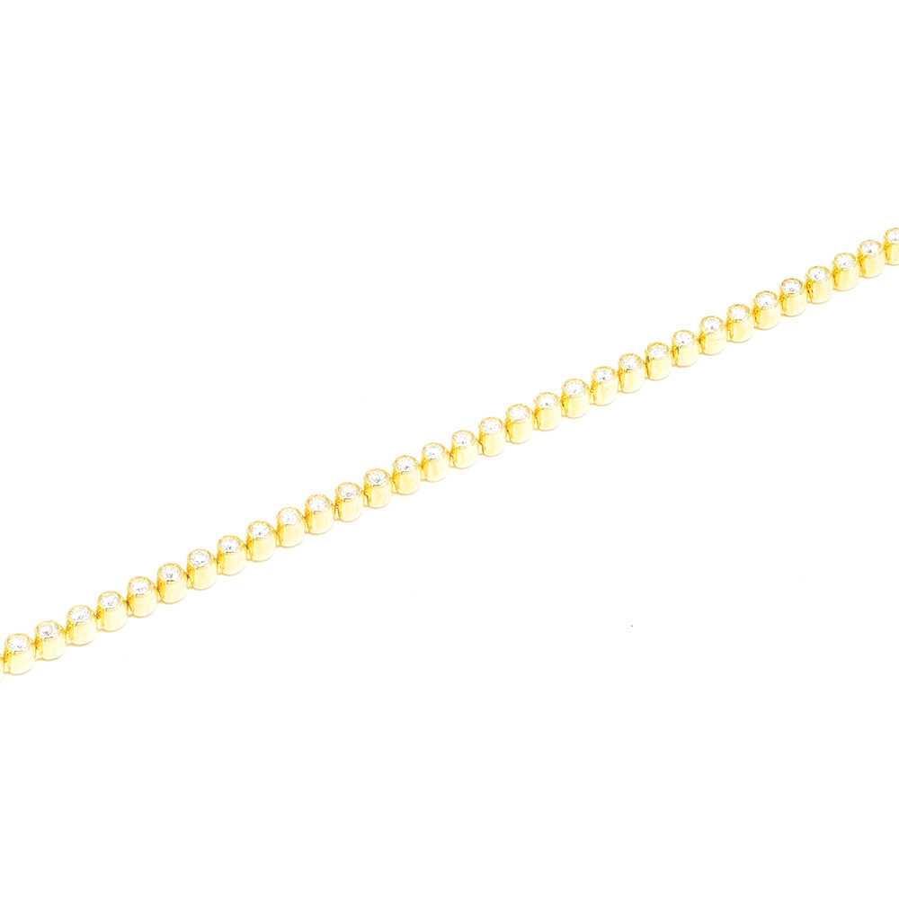 Βραχιόλι ριβιέρα Casato από κίτρινο χρυσό 18k με διαμάντια