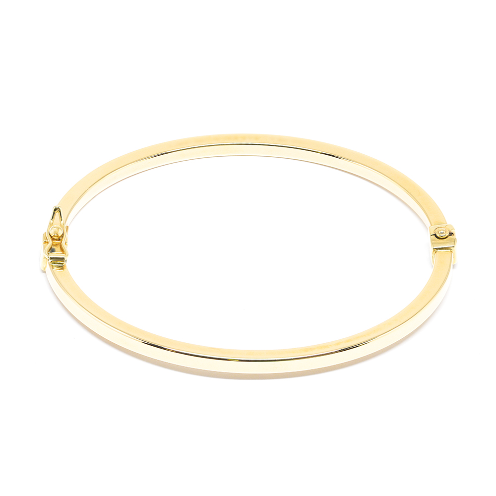 Βραχιόλι bangle από κίτρινο χρυσό 14k