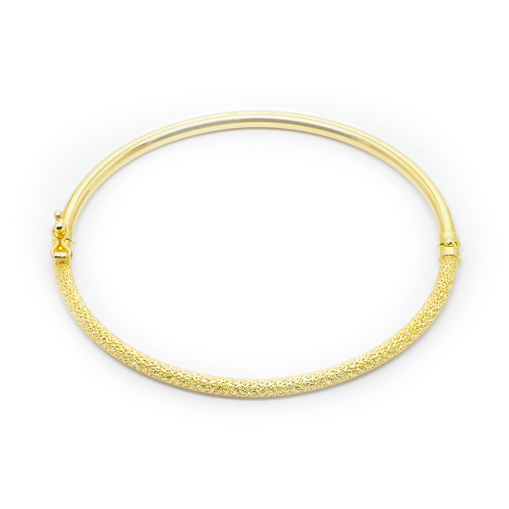 Βραχιόλι bangle minimal από κίτρινο χρυσό 14k