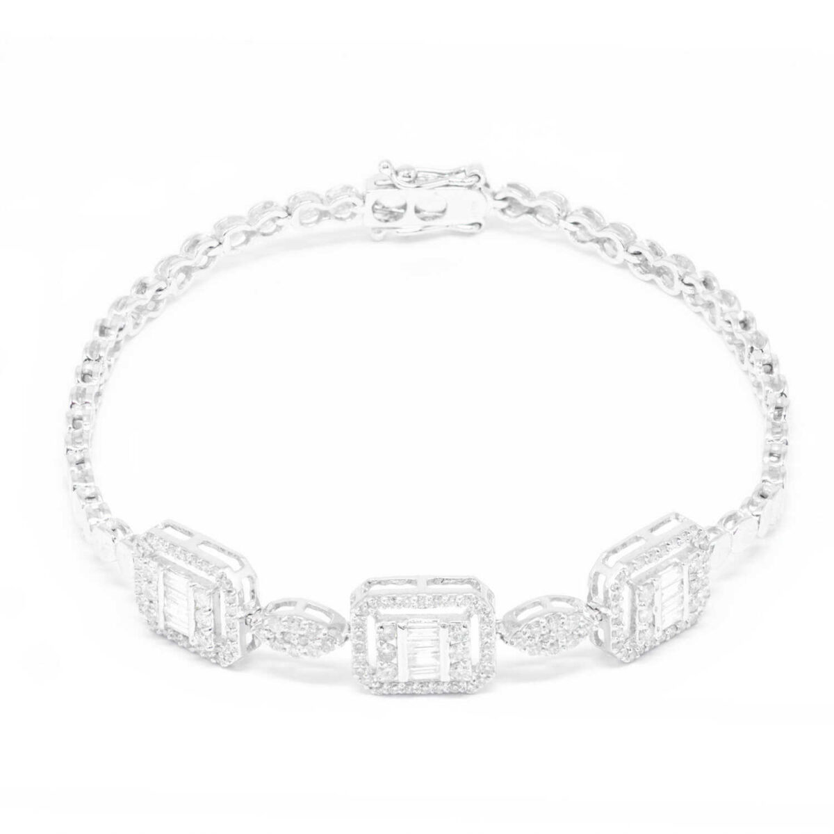 Βραχιόλι με πολύτιμες πέτρες K18