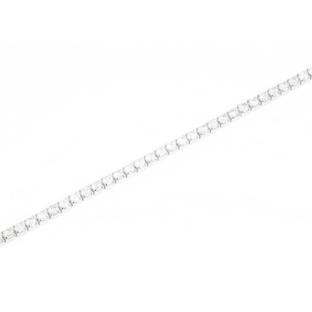 Βραχιόλι tennis από λευκόχρυσο 18k με brilliants