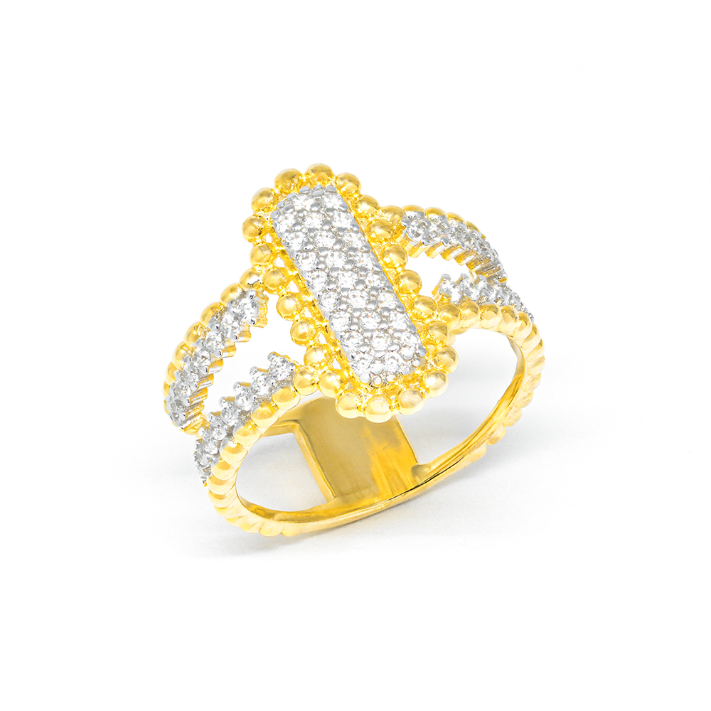 Δαχτυλίδι glam Χρυσό