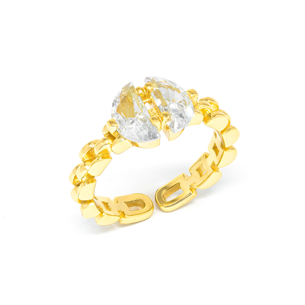 Δαχτυλίδι glam Χρυσό