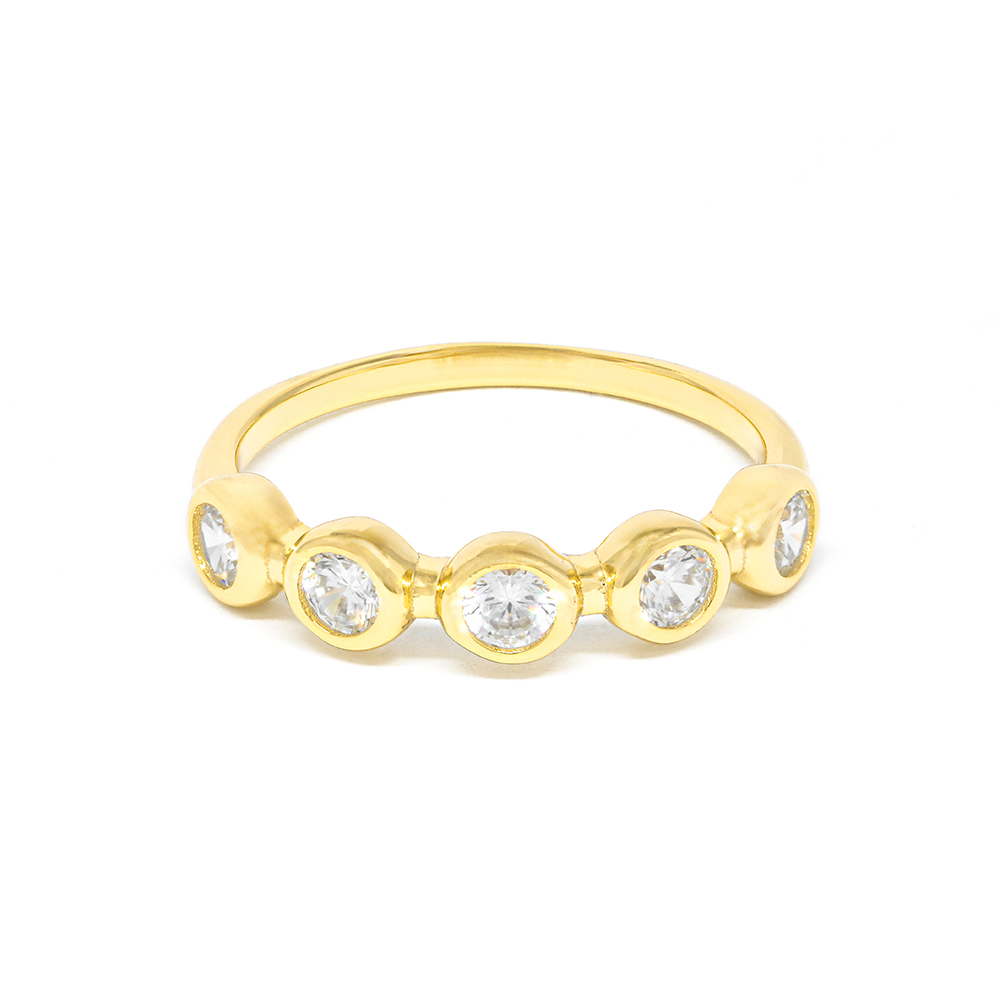 Δαχτυλίδι Χρυσό κομψό σειρέ