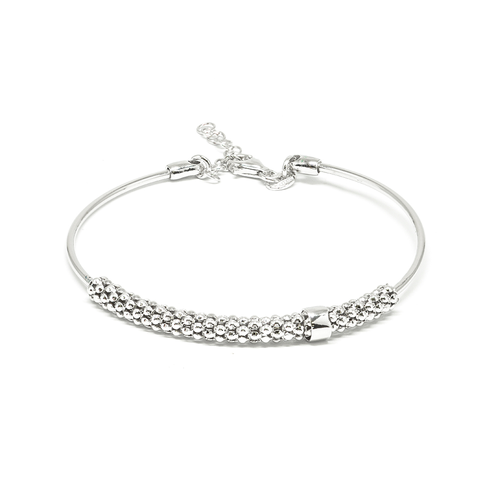 Βραχιόλι Bangle minimal ασημένιο