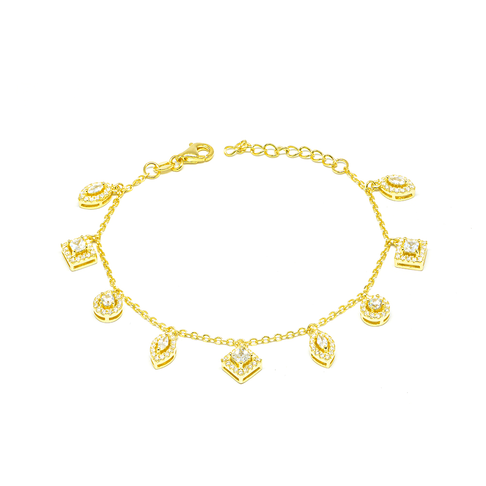 Βραχιόλι χρυσό με charms