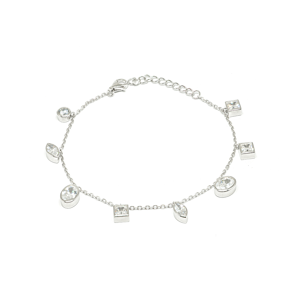 Βραχιόλι ασημένιο με charms