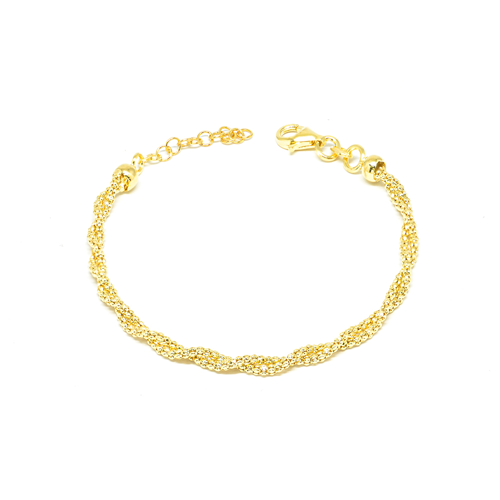 Βραχιόλι πλεκτό χρυσό