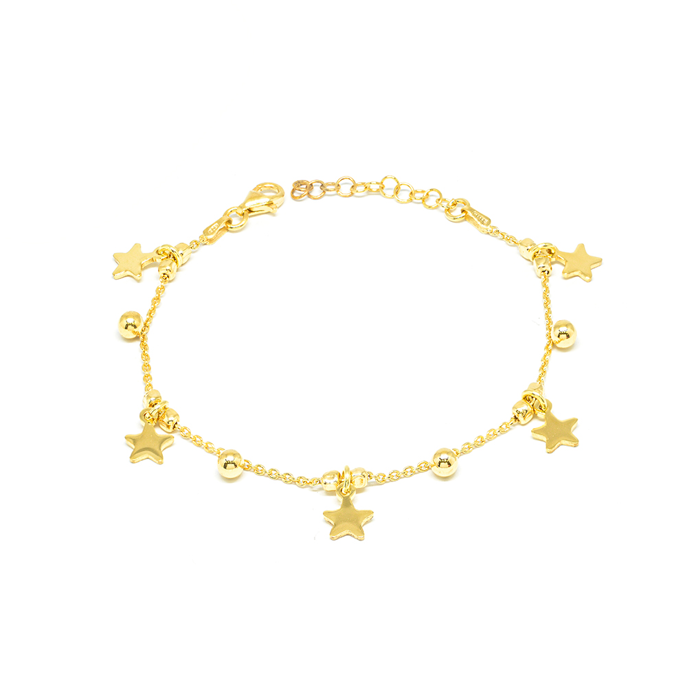 Βραχιόλι χρυσό με charms