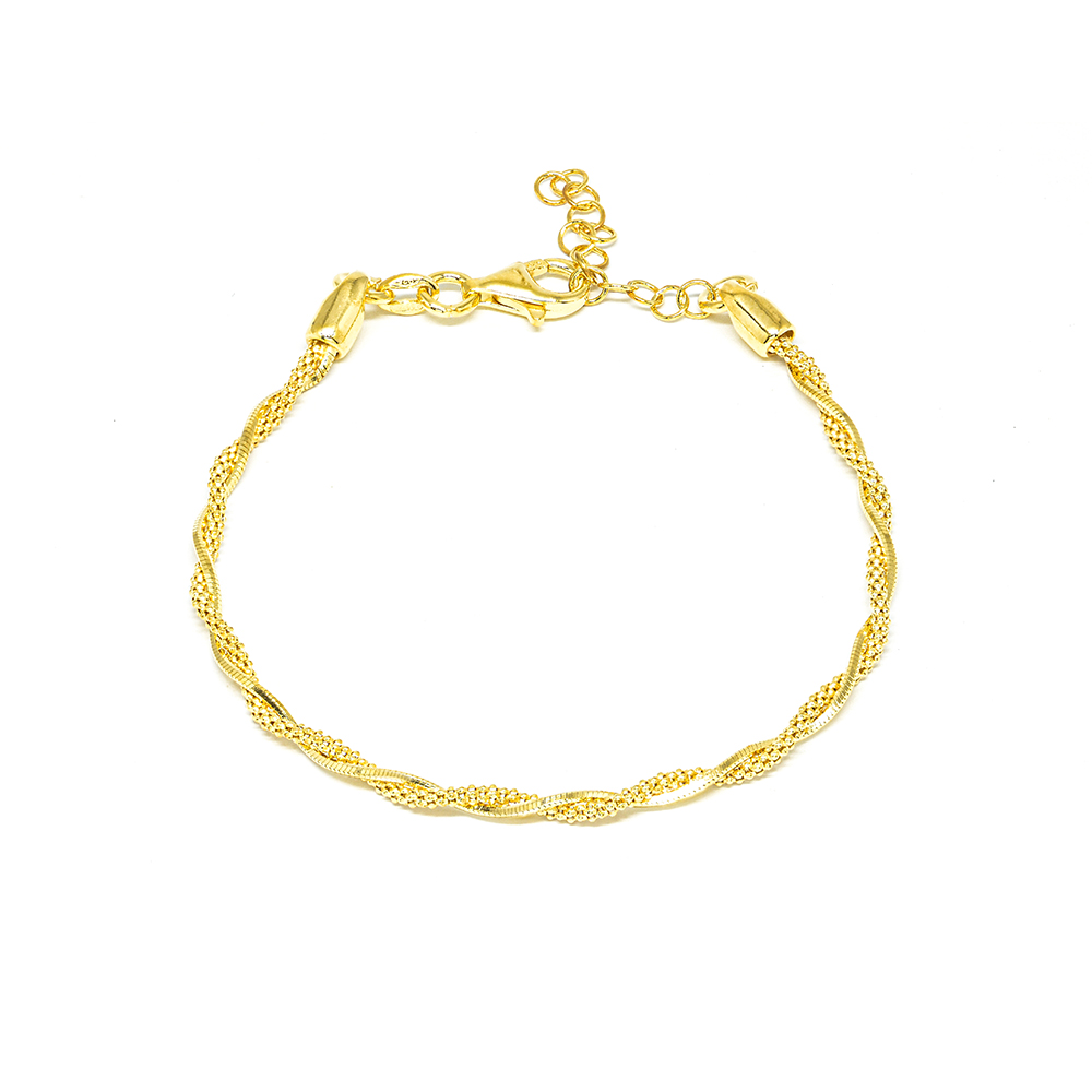 Βραχιόλι πλεκτό χρυσό