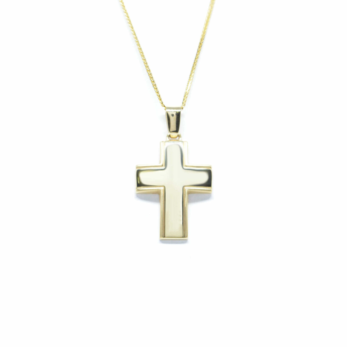 Σταυρός χρυσός με πολύτιμες πέτρες K14