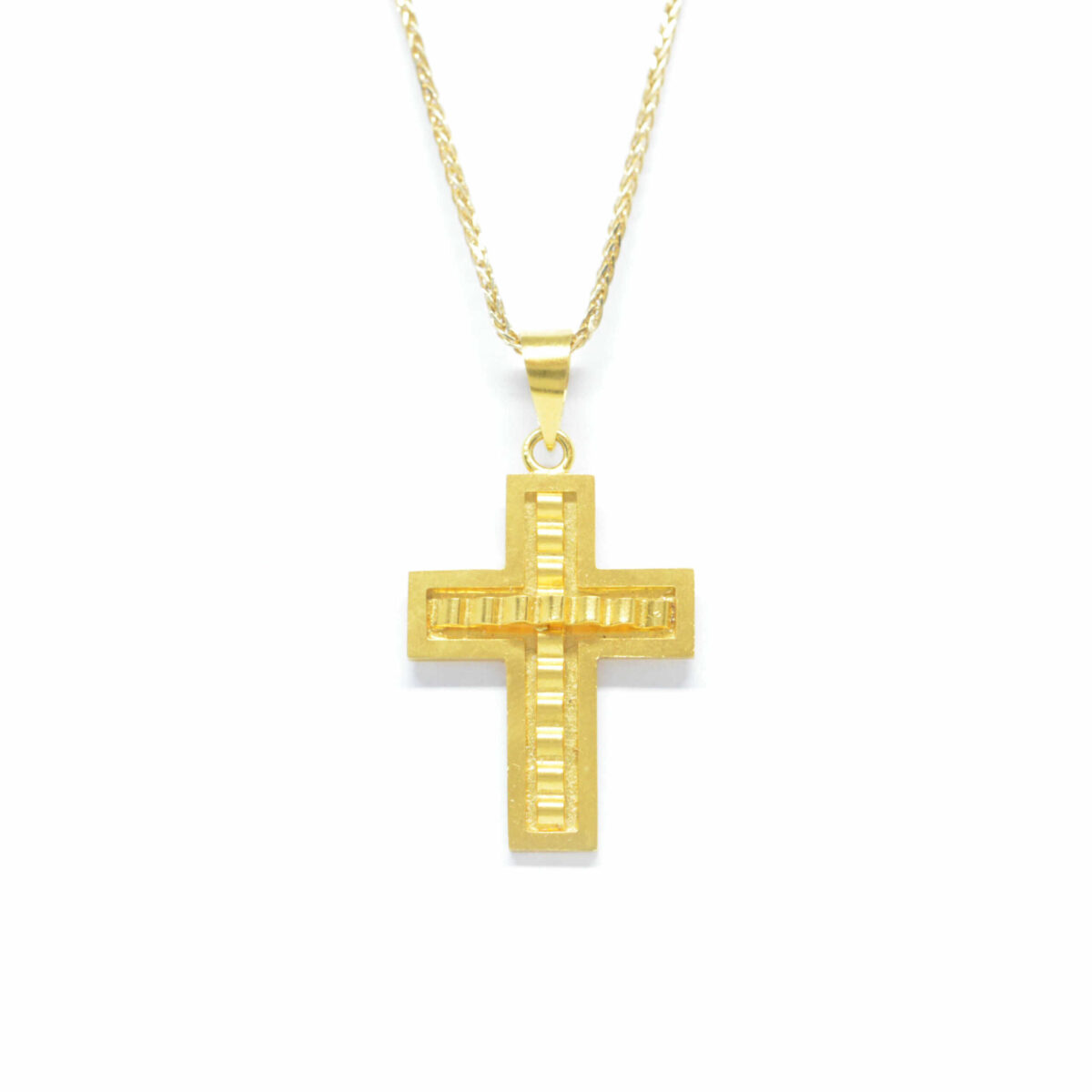 Σταυρός χρυσός με πολύτιμες πέτρες