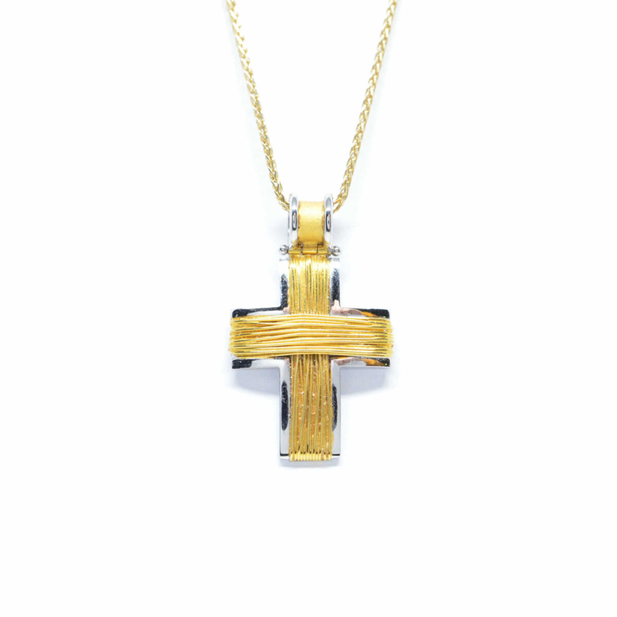 Σταυρός χρυσός με πολύτιμες πέτρες