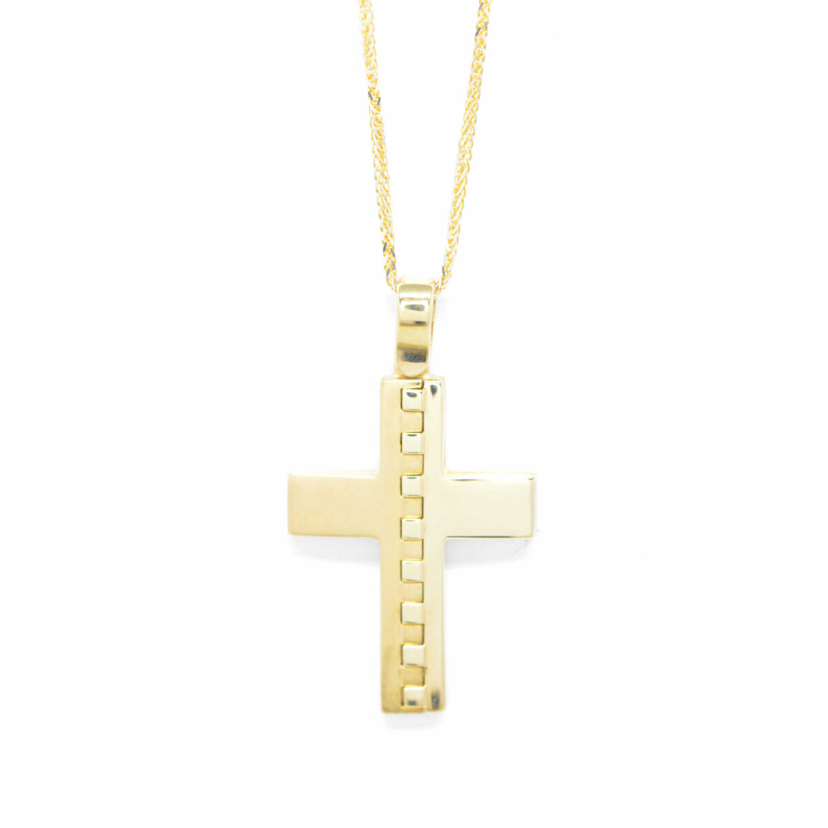 Σταυρός χρυσός με πολύτιμες πέτρες Κ14