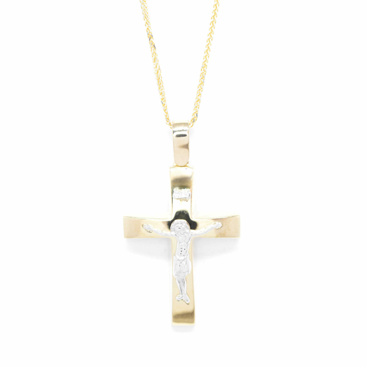 Σταυρός χρυσός με πολύτιμες πέτρες Κ14