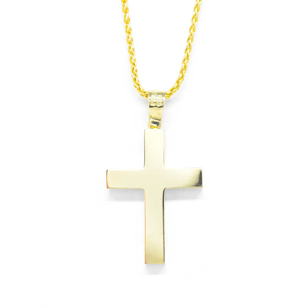 Σταυρός χρυσός με πολύτιμες πέτρες Κ14