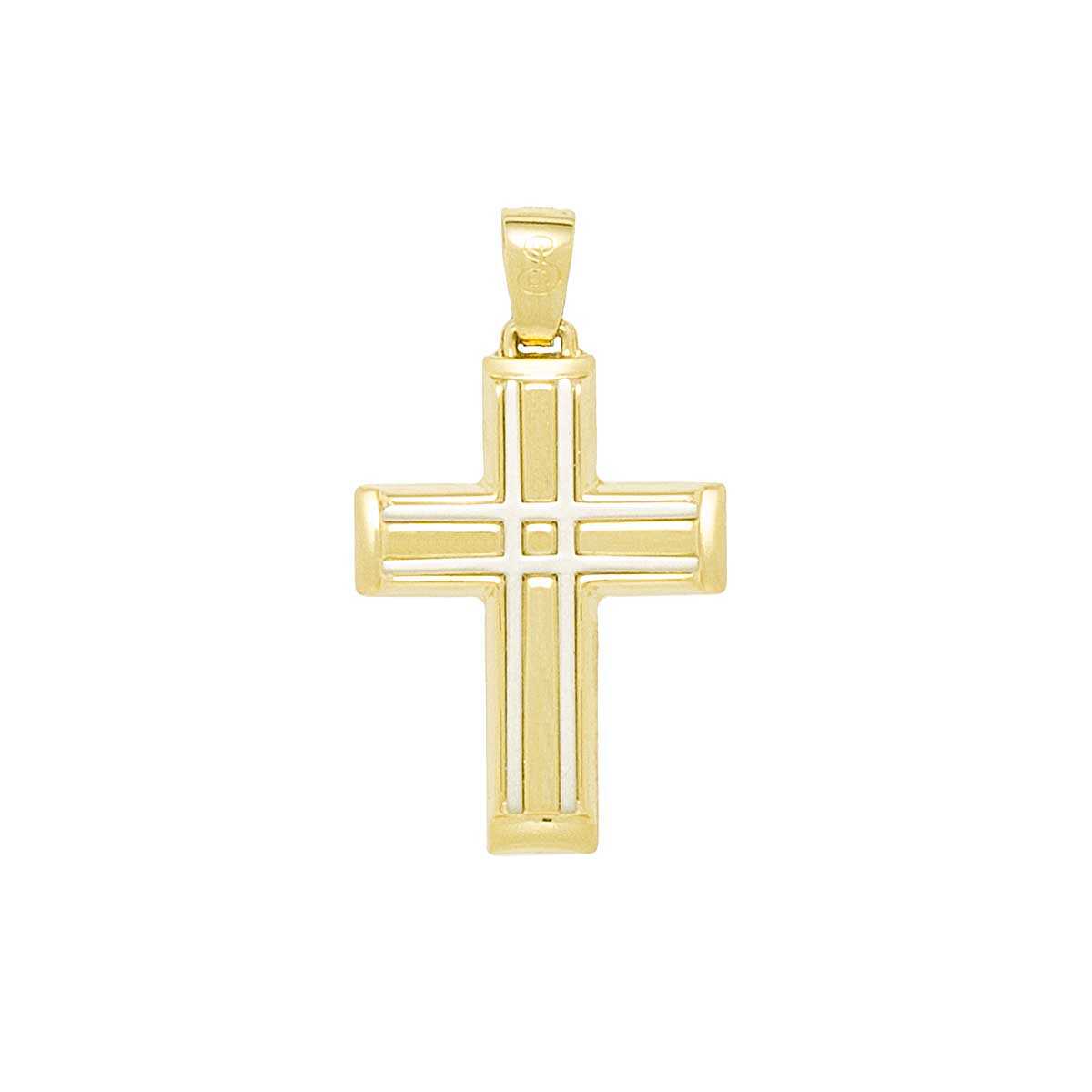 Σταυρός χρυσός με πολύτιμες πέτρες Κ14